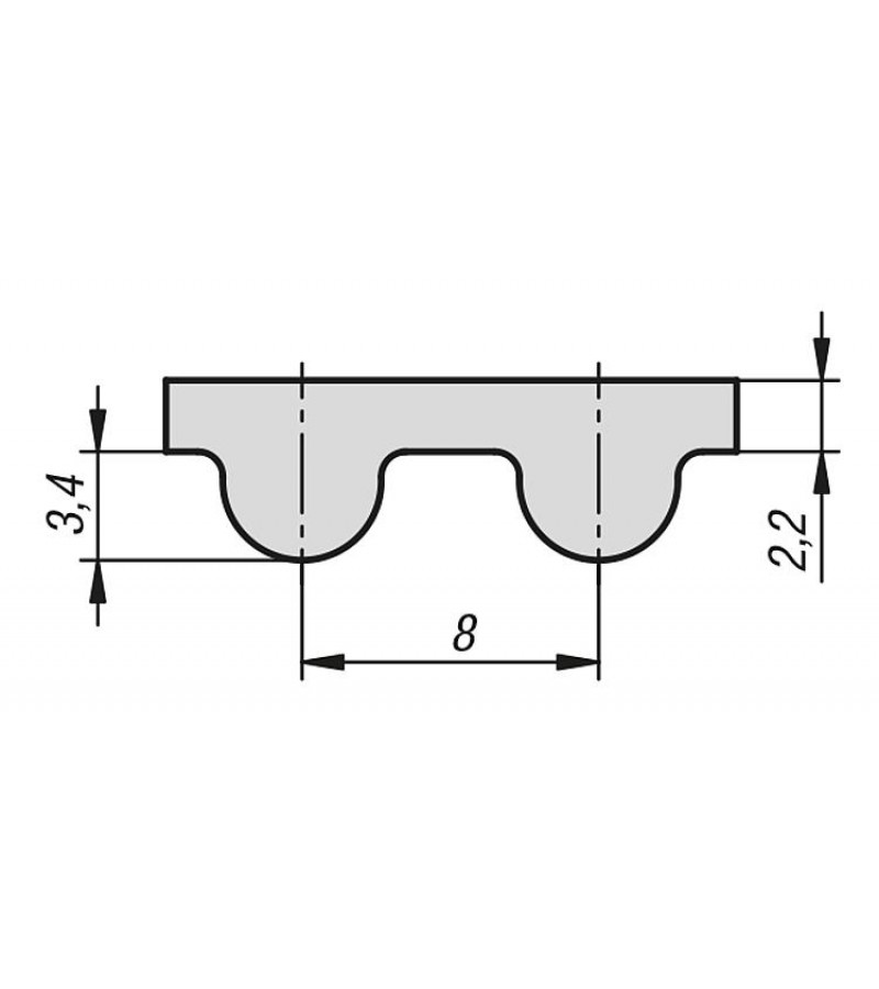 HTD 1040 8M 50 MM - CONTINENTAL
