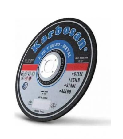 Karbosan 115x1.0x22.23 INOX Paslanmaz Çelik İnce Kesme Diski 910380