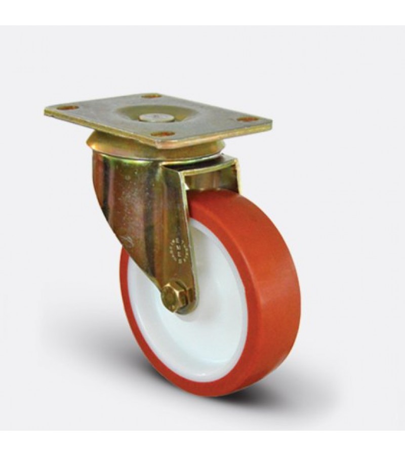 Döner Tablalı Poliamid Üzeri Poliüretan Kaplı Burçlu Tekerlek Çap:80 Döner Tablalı Poliamid Üzeri Poliüretan Kaplı Burçlu Tekerlek Çap:80