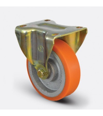 Sabit Maşalı Döküm Üzeri Poliüretan Kaplı Tekerlek Çap:150