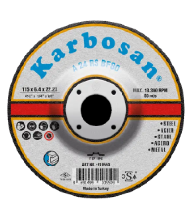 Karbosan 115x6.4x22.23 NK Metal Taşlama Diski 910550